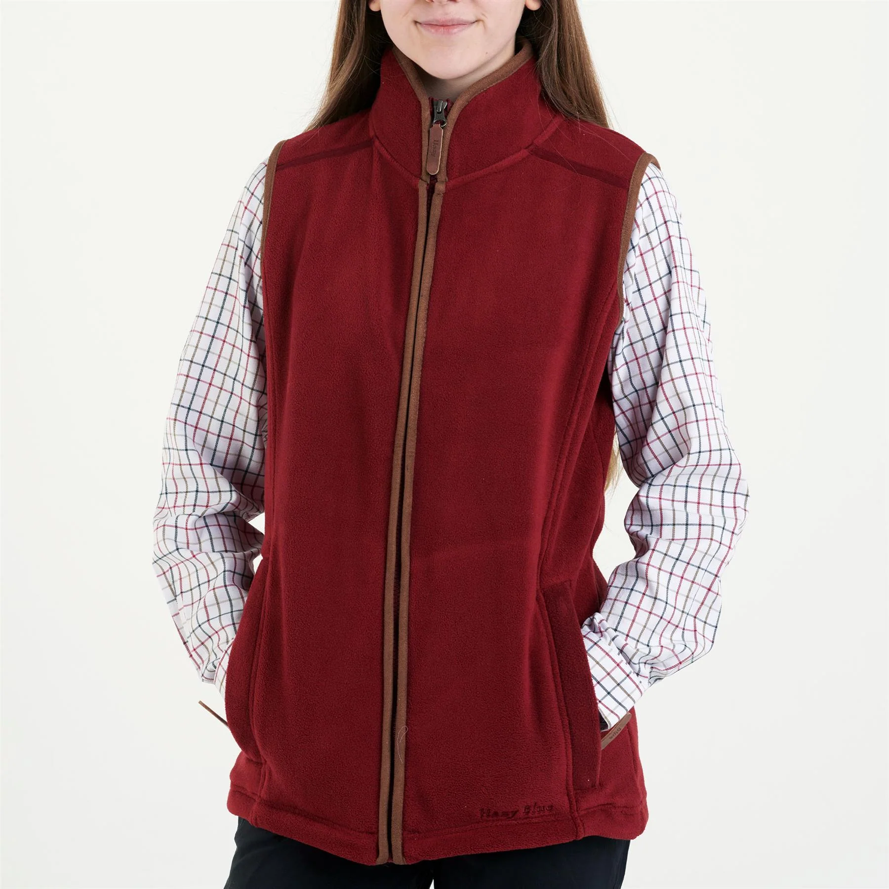 Hazy Blue Womens Sofia Full Zip Fleece Bodywarmer - Image 14