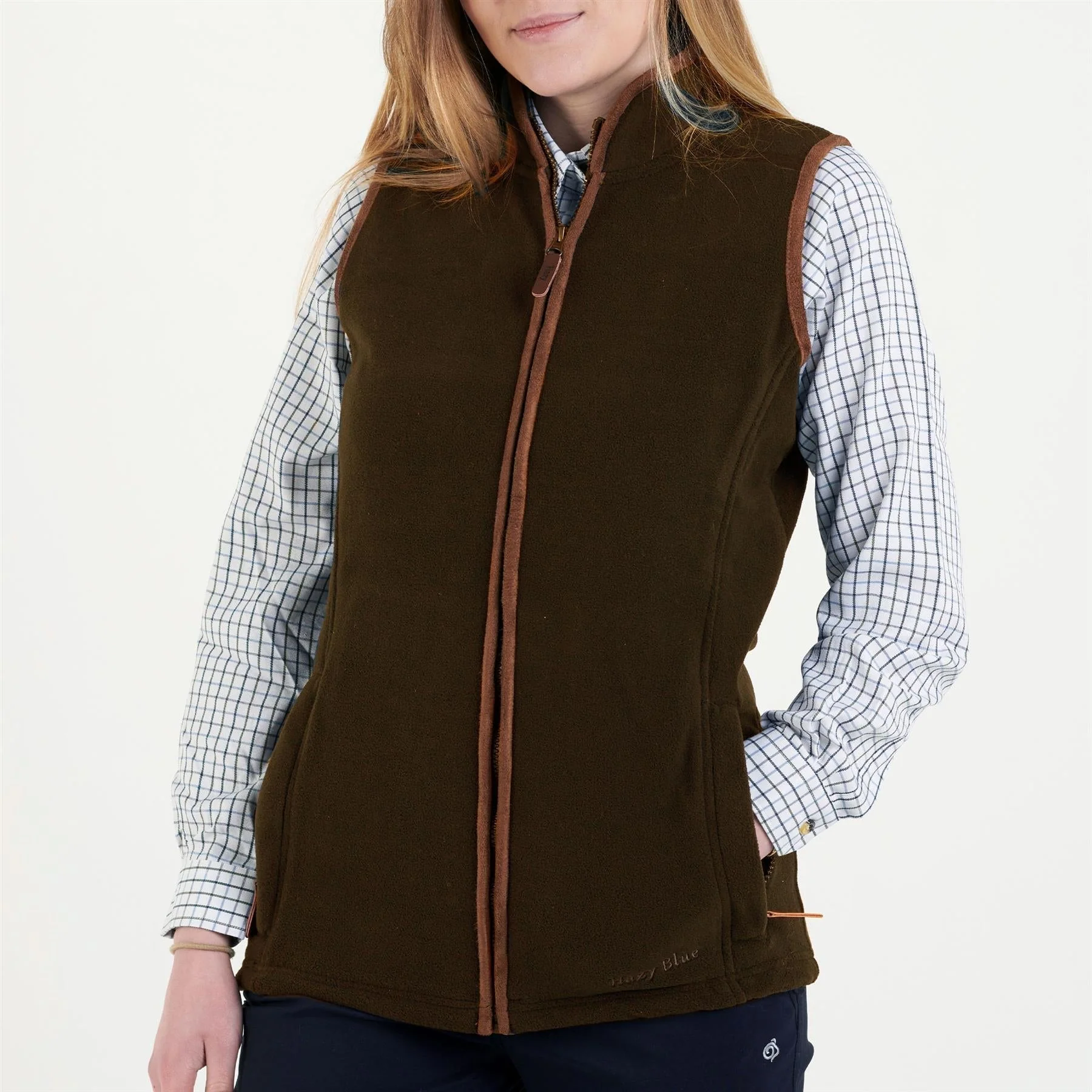 Hazy Blue Womens Sofia Full Zip Fleece Bodywarmer - Image 20