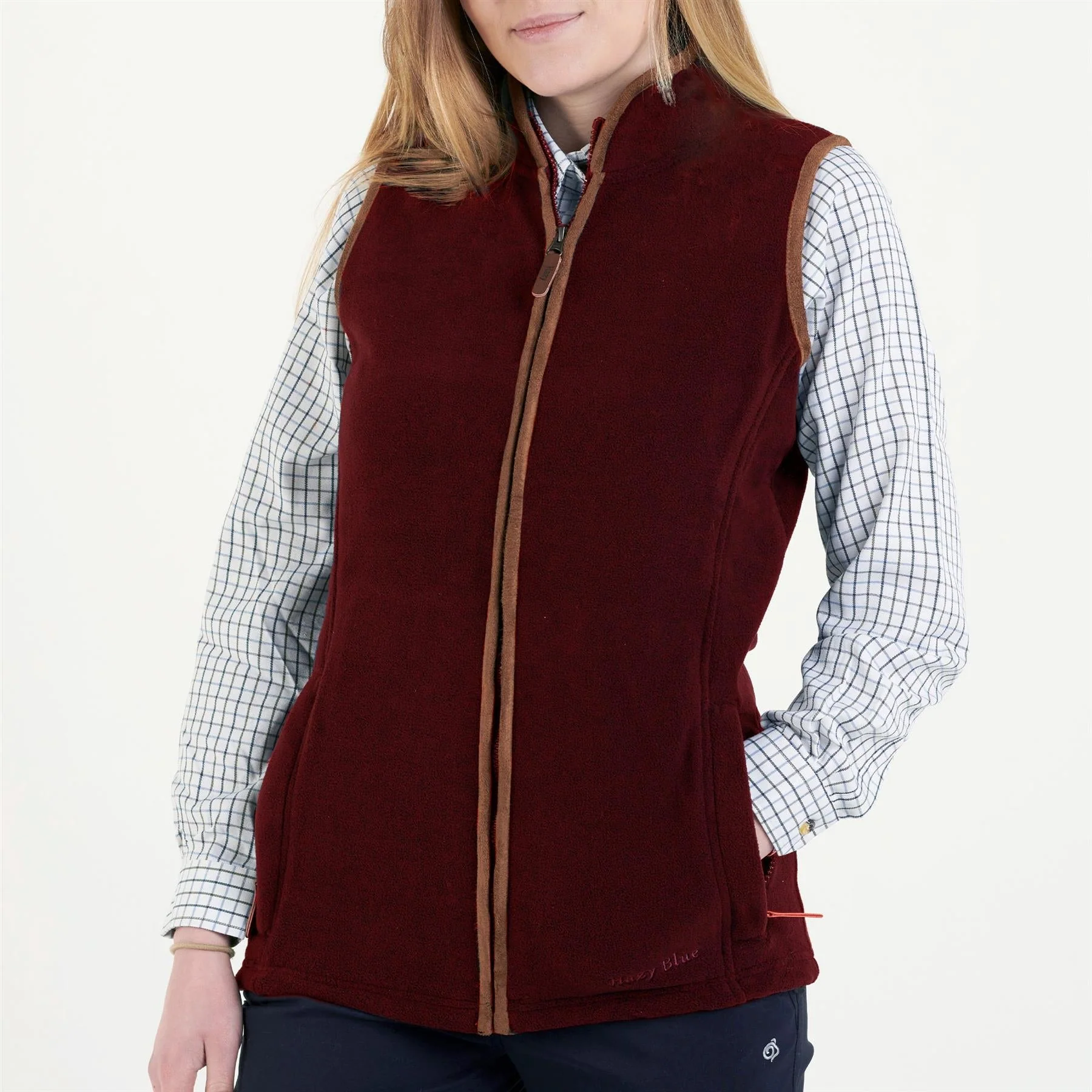 Hazy Blue Womens Sofia Full Zip Fleece Bodywarmer - Image 23
