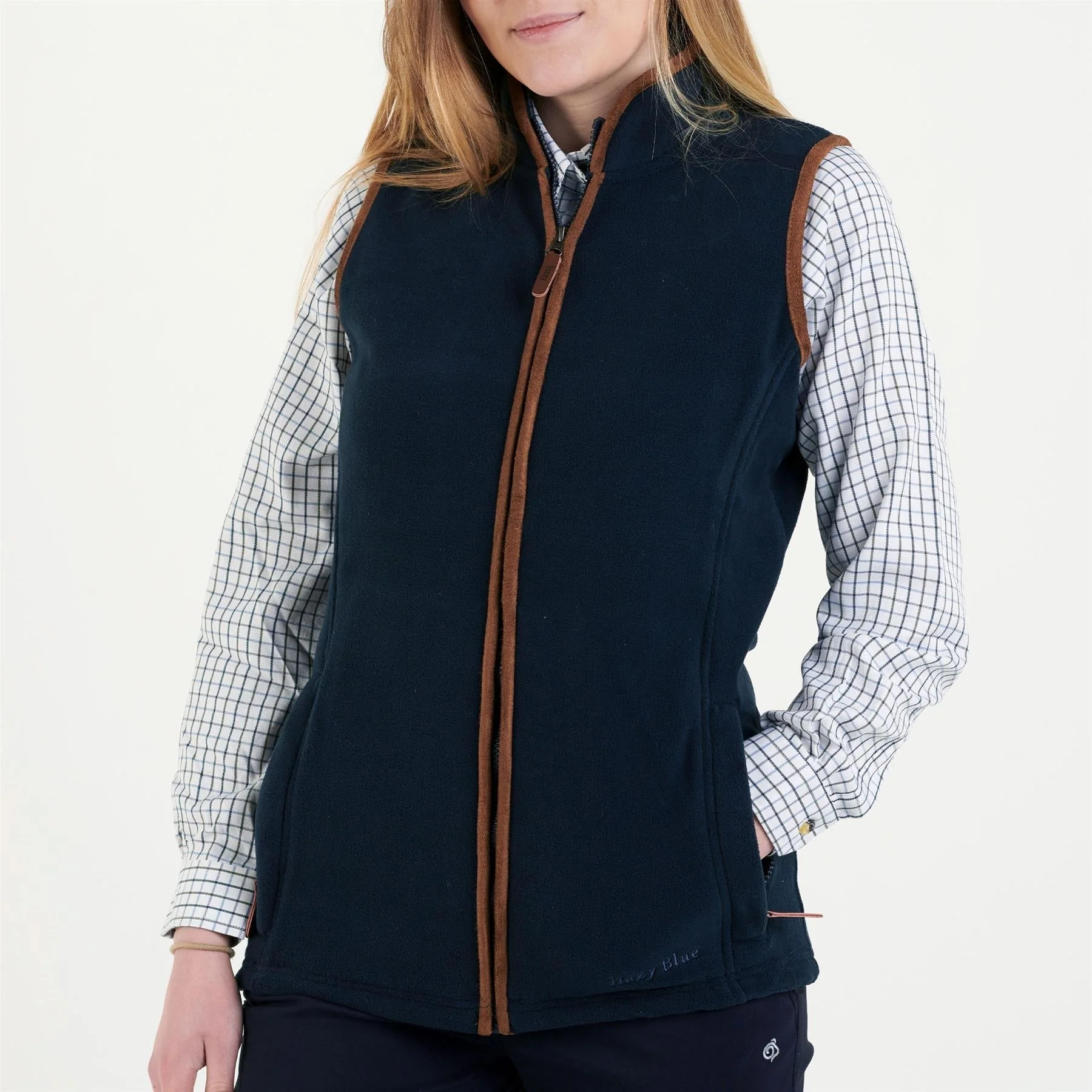 Hazy Blue Womens Sofia Full Zip Fleece Bodywarmer - Image 26