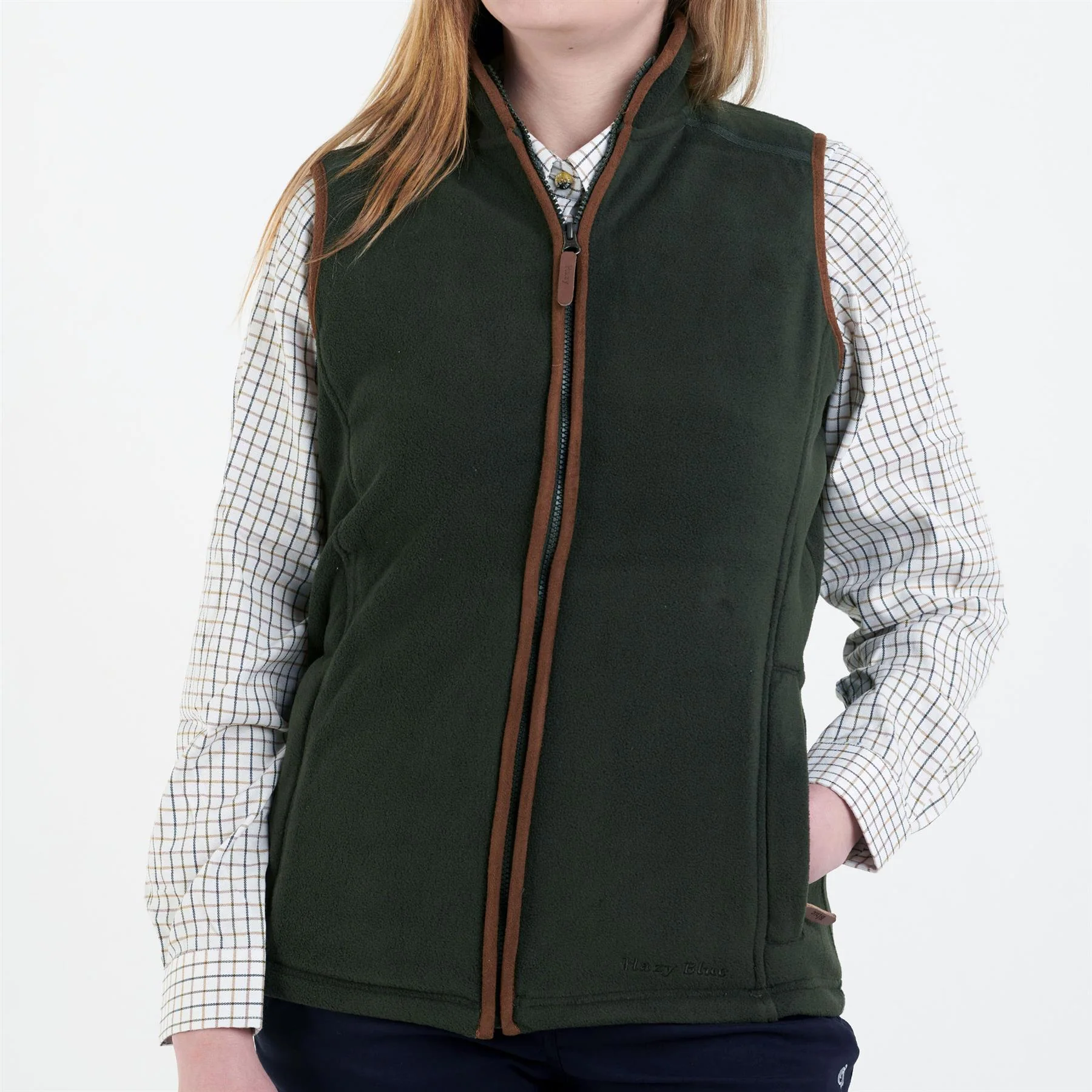 Hazy Blue Womens Sofia Full Zip Fleece Bodywarmer - Image 29