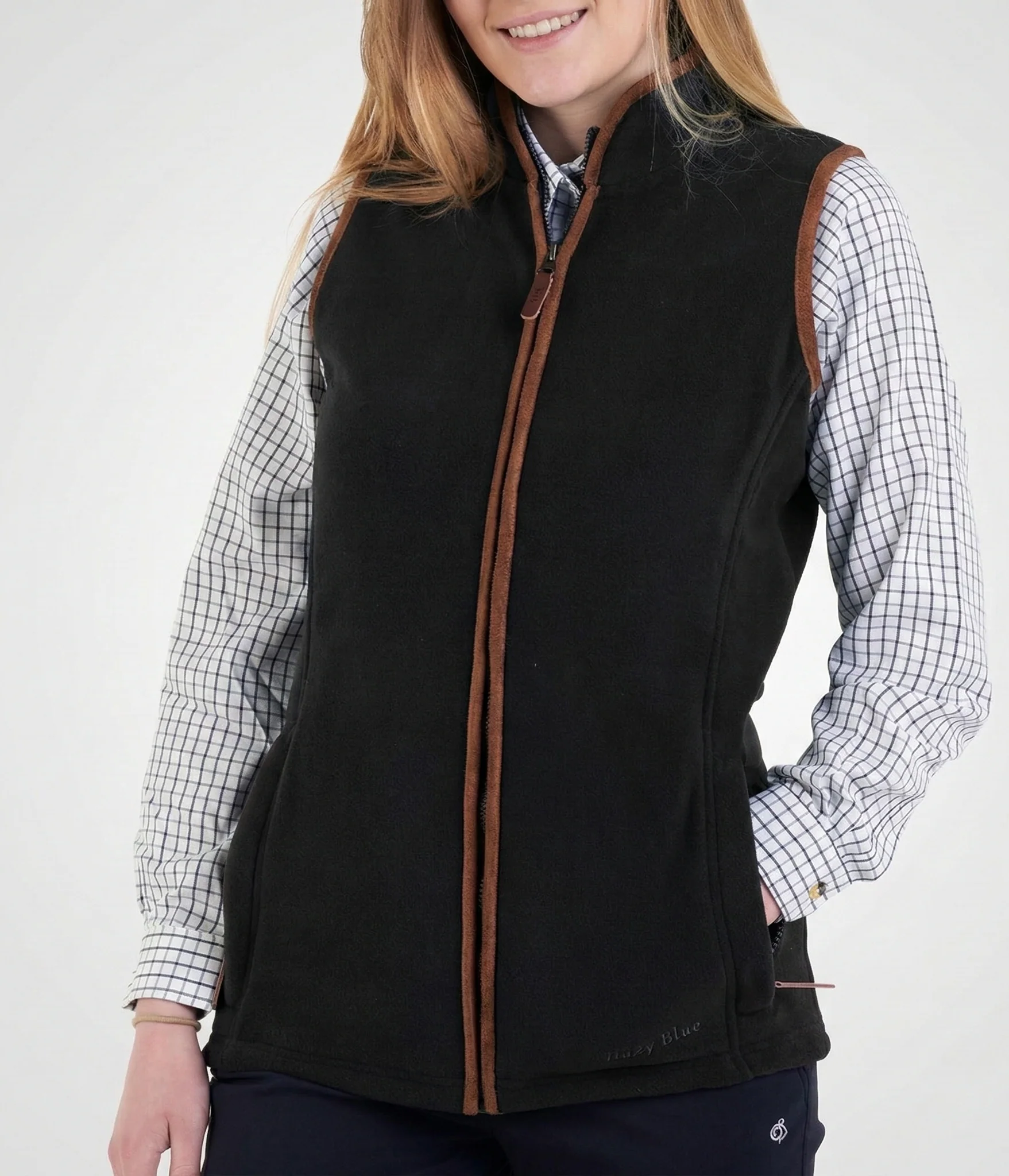 Hazy Blue Womens Sofia Full Zip Fleece Bodywarmer - Image 30