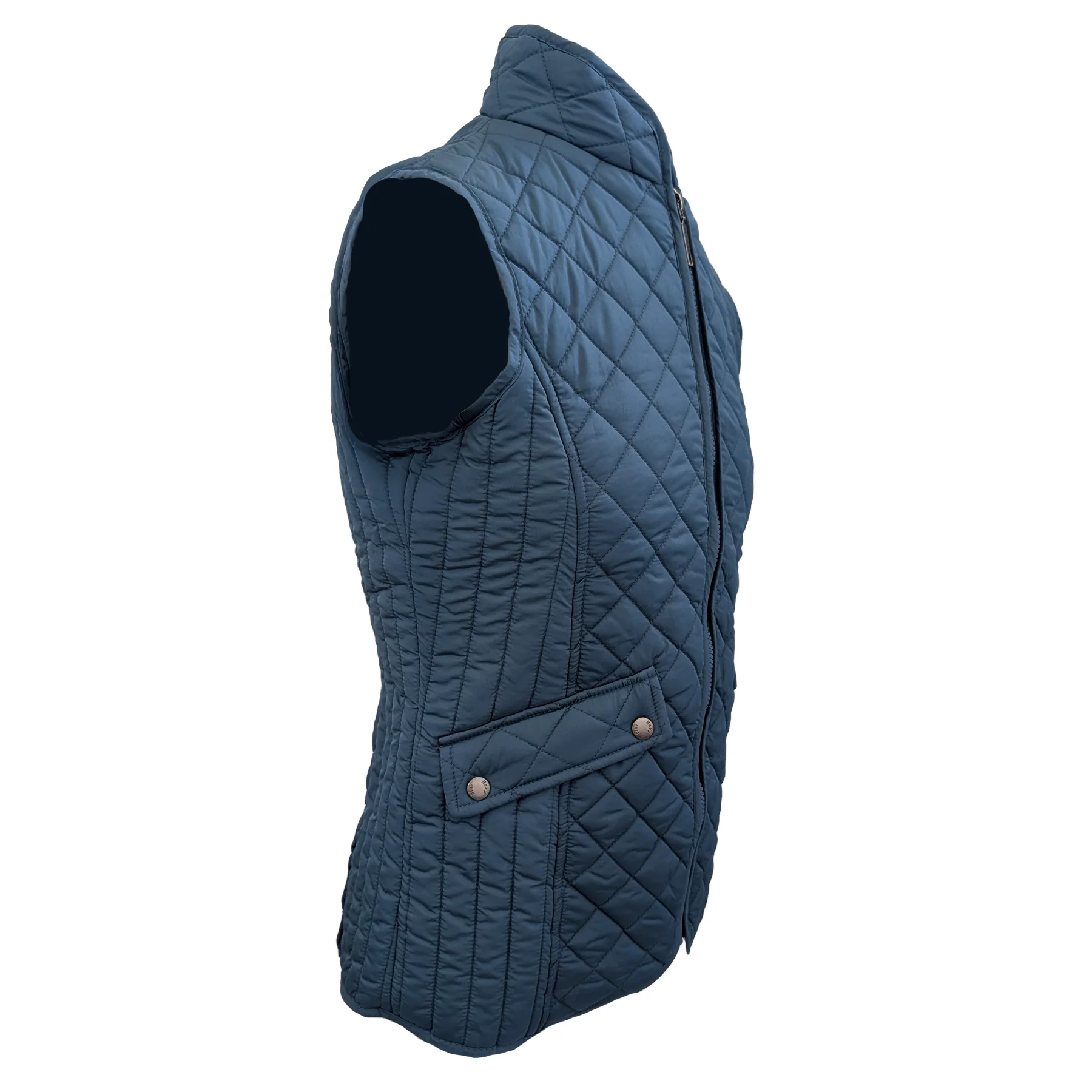 Hazy Blue Tanya Quilted Gilet: Classic Comfort, Modern Style - Image 9