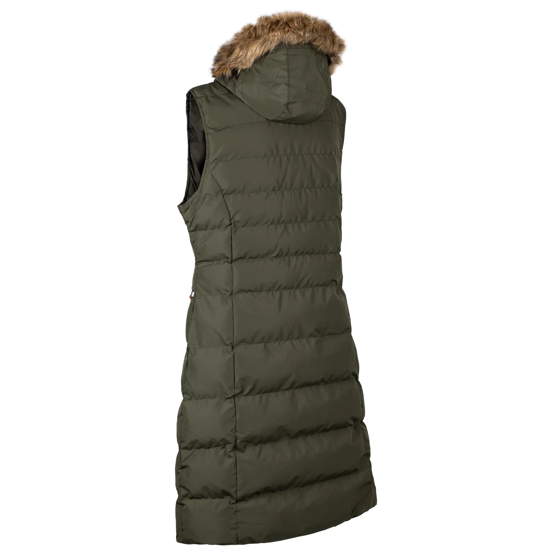 Trespass Audrey Long Gilet Sleeveless Quilted Hooded Limited Edition Bodywarmer - Image 12