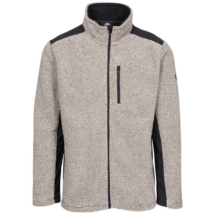 Trespass Mens Faratino Full Zip Knitted Fleece Insulated Jacket - Image 2
