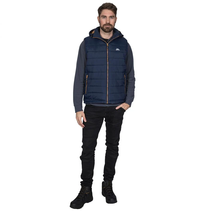 Trespass Mens Franklyn Padded Warm Hooded Insulated Bodywarmer - Image 11