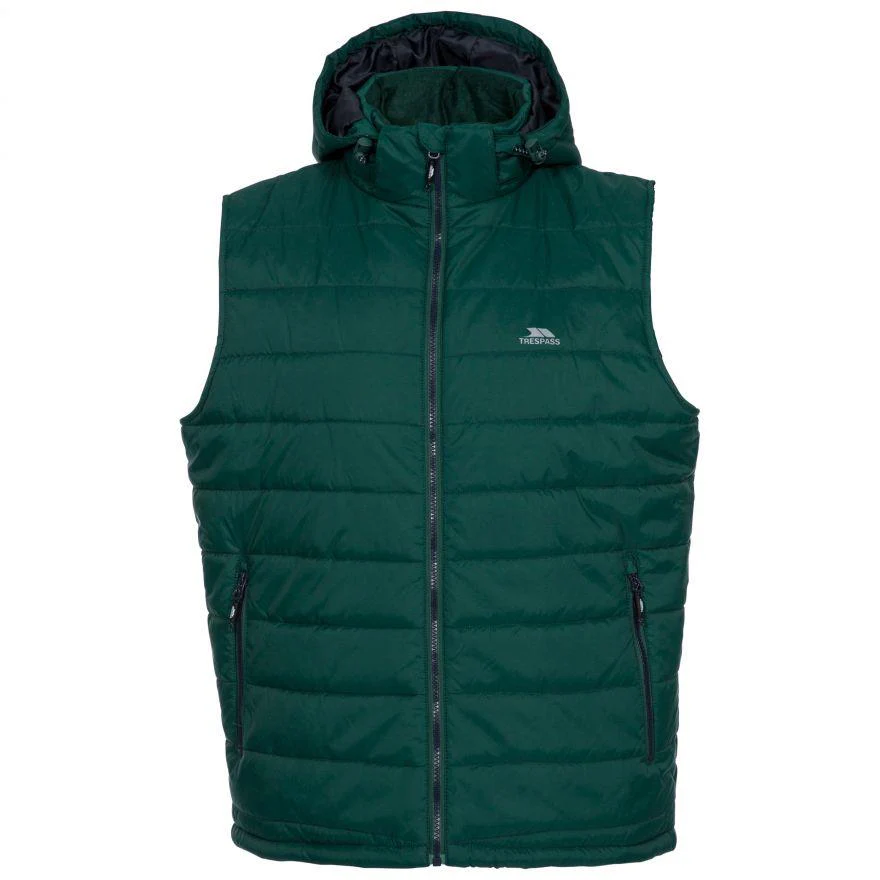 Trespass Mens Franklyn Padded Warm Hooded Insulated Bodywarmer - Image 4