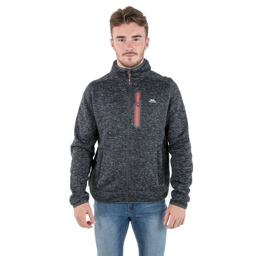 Trespass Mens Marl Fleece Jacket Bingham - Image 3