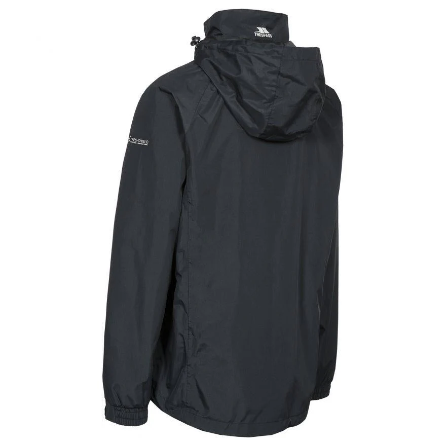 Trespass Mens Nabro II Waterproof Jacket Hooded Weatherproof Rain Coat - Image 9