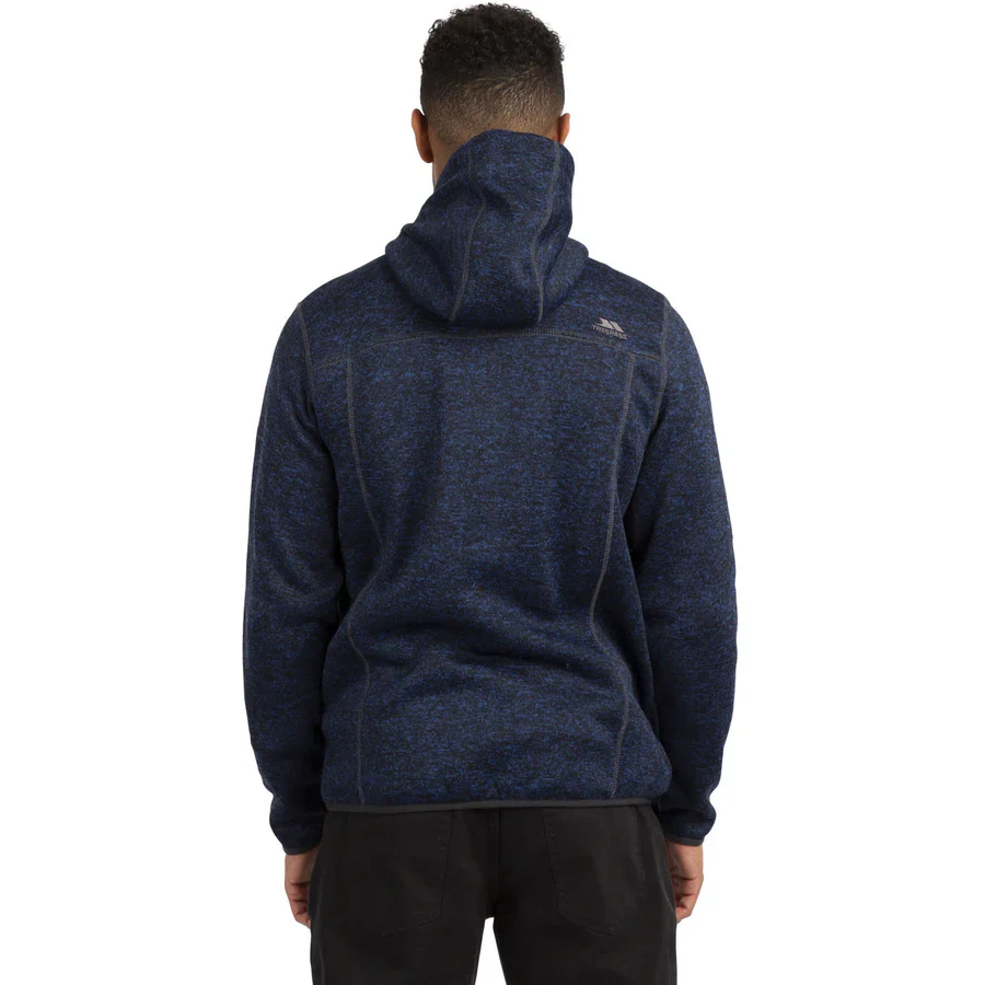 Trespass Mens Odeno B Hooded Full Zip Fleece Jacket - Image 4