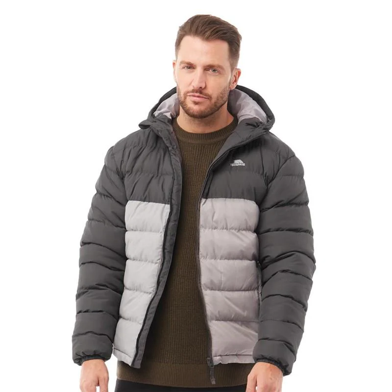 Trespass Mens Oskar Padded Water & Wind Resistant Hooded Padded Jacket - Image 2