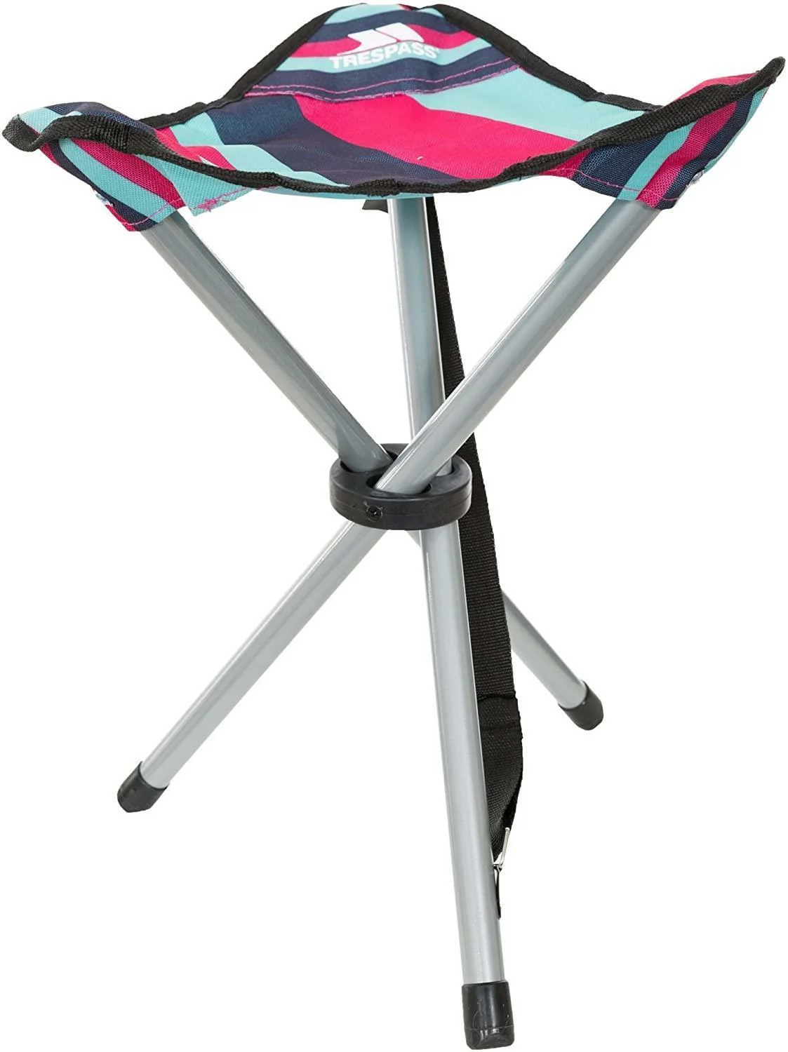 Trespass Ritchie Camping Fishing Folding Tripod Stool Seat Chair + Carrying Bag - Image 8
