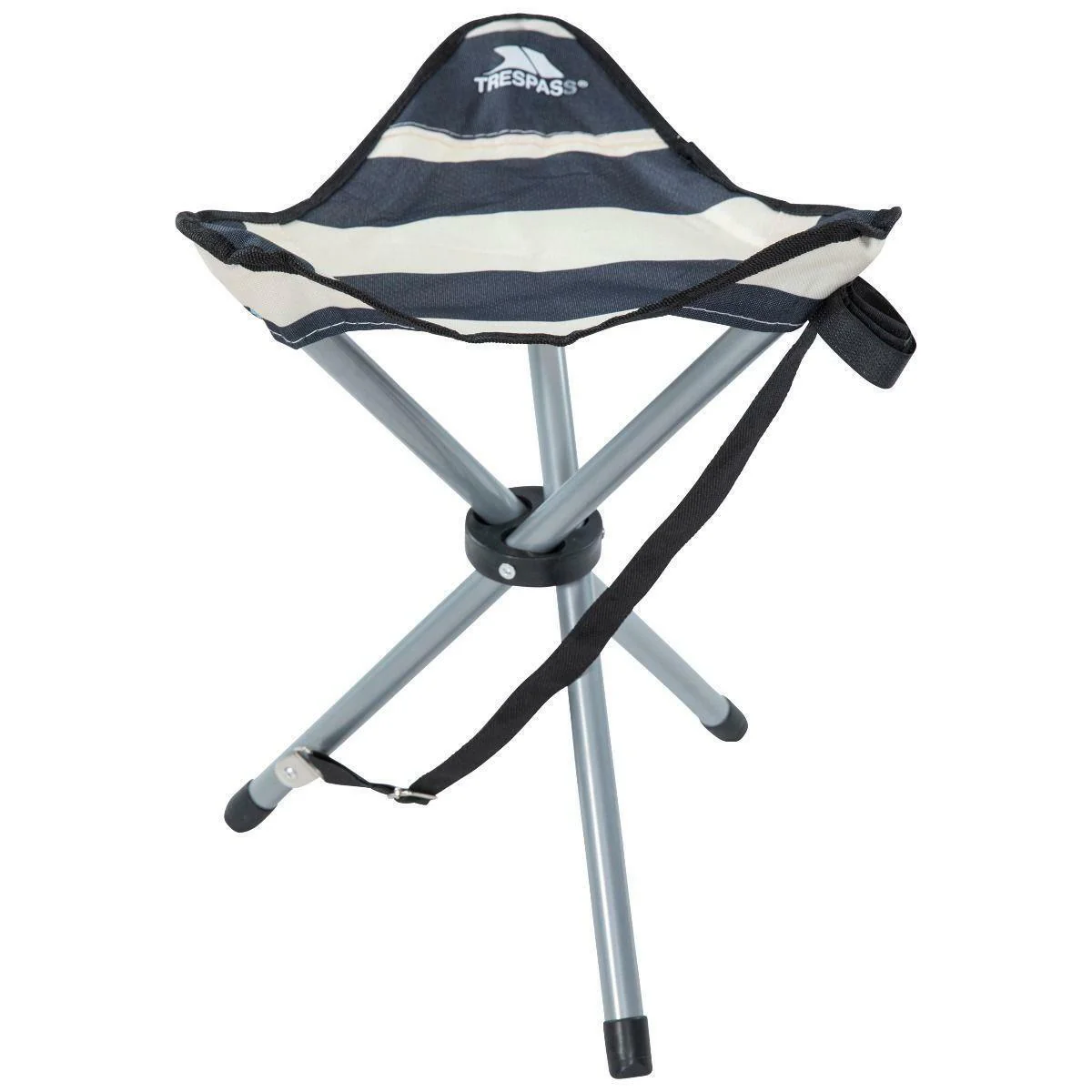 Trespass Ritchie Camping Fishing Folding Tripod Stool Seat Chair + Carrying Bag - Image 9