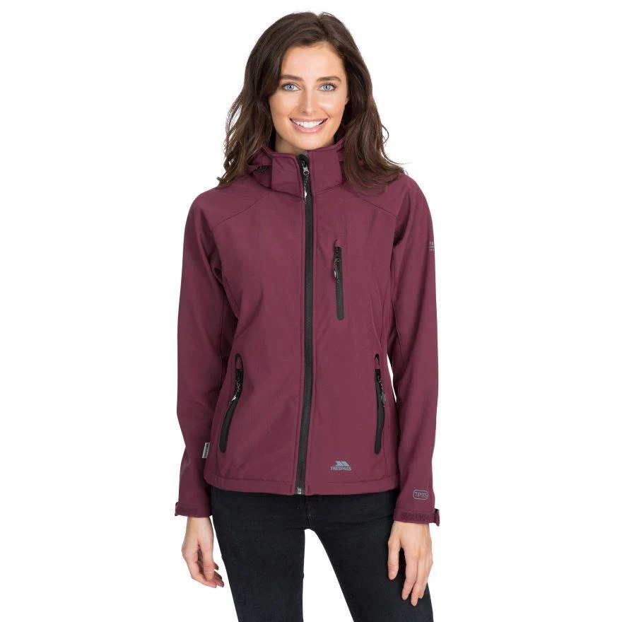 Trespass Womens Bela II Waterproof Breathable Softshell Jacket - Image 2