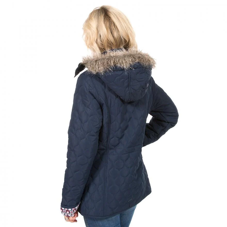 Trespass Womens Jenna Jacket Waterproof Qulited Padded Hooded Coat - Image 5