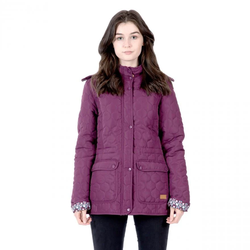 Trespass Womens Jenna Jacket Waterproof Qulited Padded Hooded Coat - Image 9