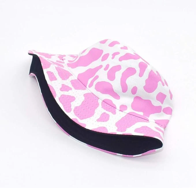 Unisex Cow Print Bucket Hat Reversible - Image 2