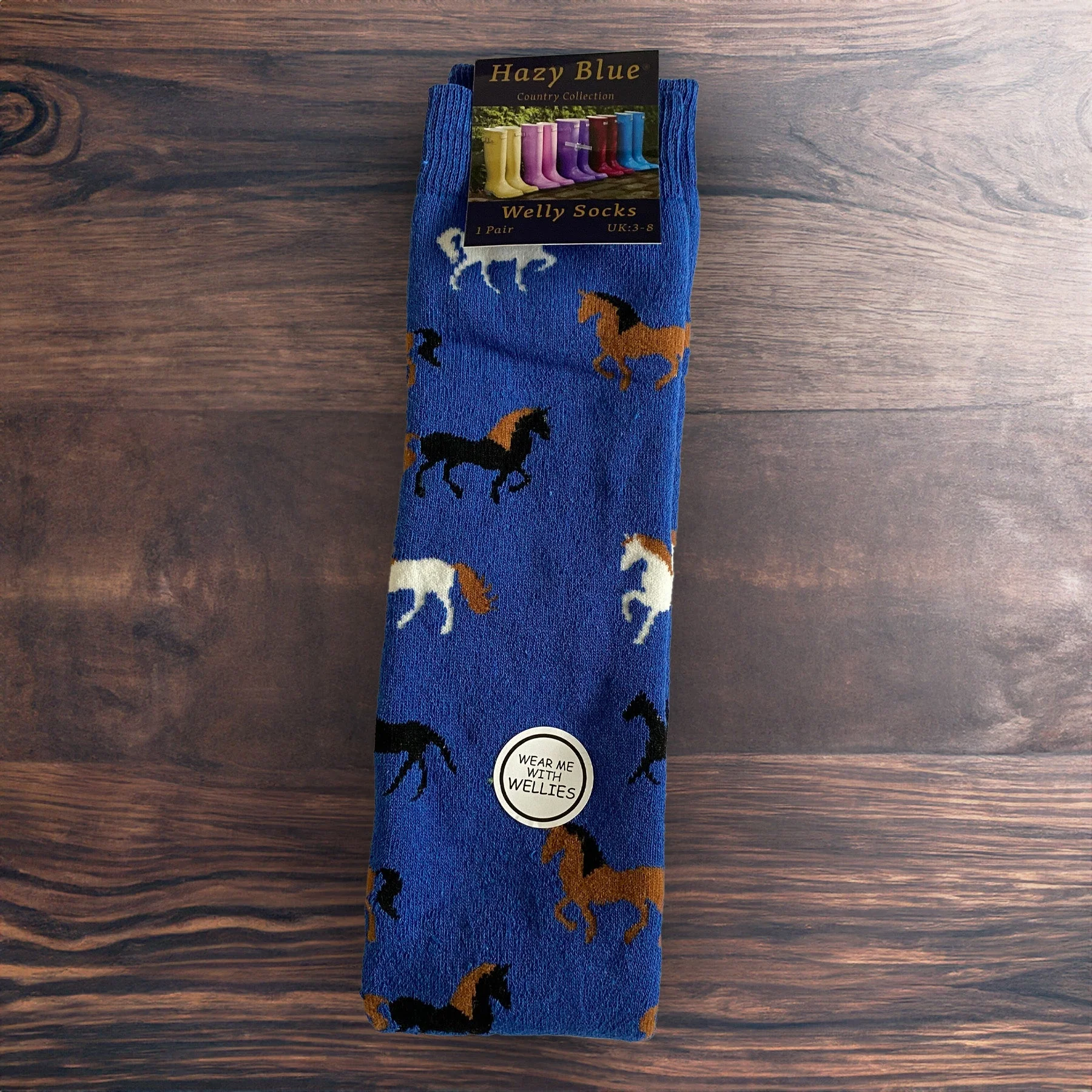 Hazy Blue Welly Socks (Sizes 3-8) - Image 20