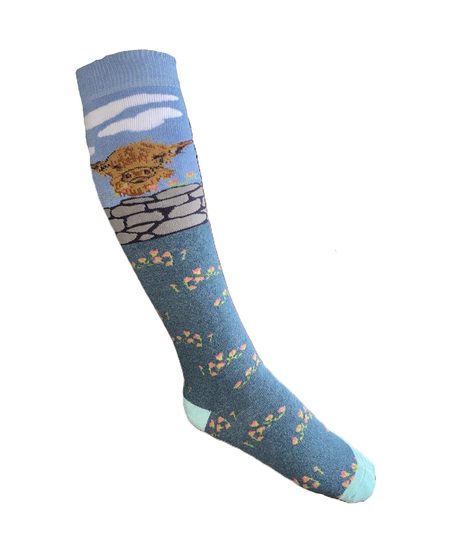 Hazy Blue Welly Socks (Sizes 3-8) - Image 28