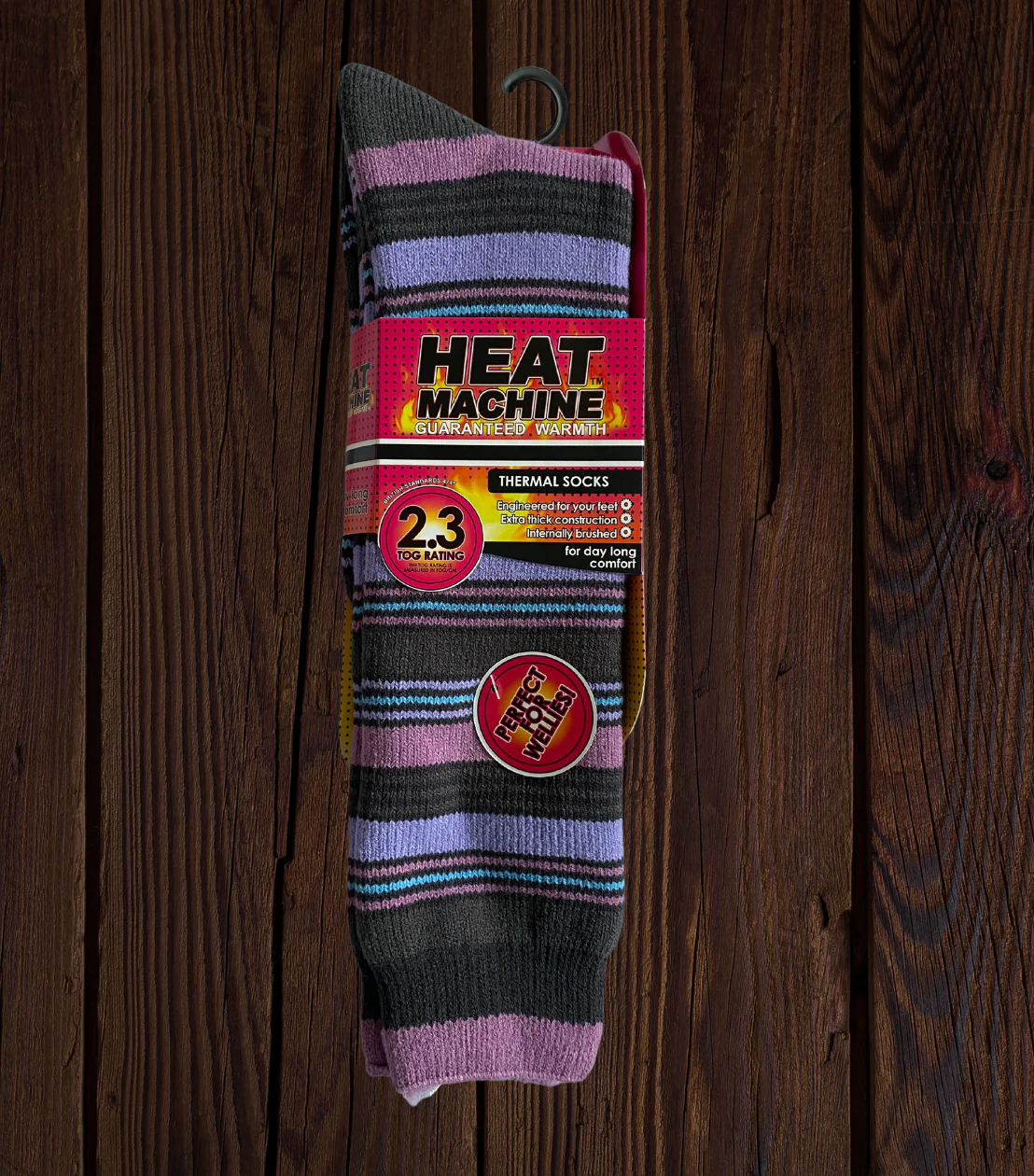 Womens Heat Machine Long Thermal Socks Tog 2.3 Warm Winter Socks - Image 3