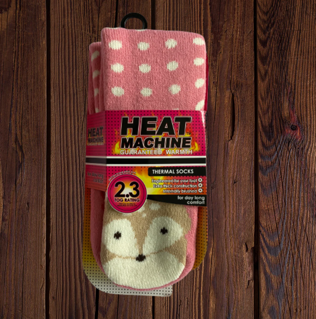 Womens Heat Machine Socks with Patterns Thermal Tog 2.3 Warm Winter Socks - Image 4