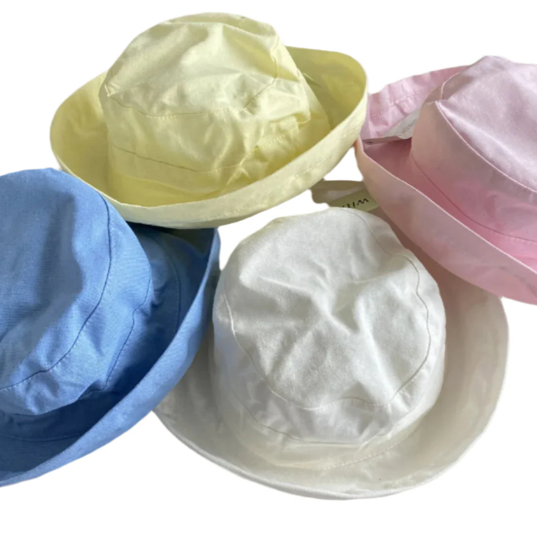 Womens Linen Sun Hat With Turn-up Brim
